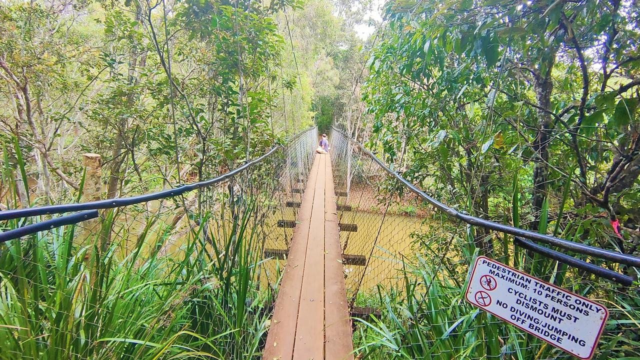 heritage man bridge over Peterson creek walking track. 
